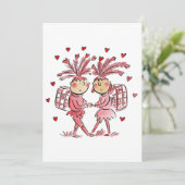 Papageno en Papagena Kaart (Staand voorkant)