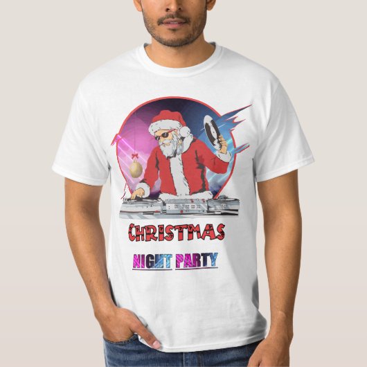 Papai Noel DJ Merry Christmas T-shirt (Voorkant)