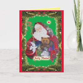 Papai Noel Feestdagen Kaart