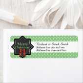 Papaiklepels en rode kerst op maat etiket (Insitu)