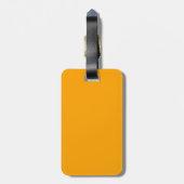Papaja Effen Kleur Cute Minimalistisch Bagagelabel (Achterkant verticaal)