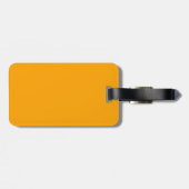 Papaja Effen Kleur Cute Minimalistisch Bagagelabel (Achterkant horizontaal)