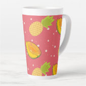 papaja en ananas  latte mok (Rechterhoek)
