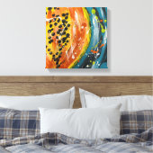 Papaja Helder Fruit Muurkunst Canvas Afdruk (Insitu (Slaapkamer))