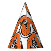  Papaja houtskool tekenpatroon. Feesthoedjes (Achterkant)