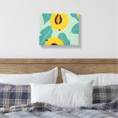 Papaja-onderzoek Canvas Afdruk (Insitu (Slaapkamer))