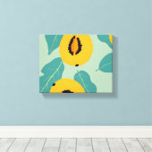 Papaja-onderzoek Canvas Afdruk (Insitu (Houten vloer))