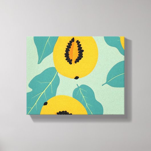 Papaja-onderzoek Canvas Afdruk (Voorkant)