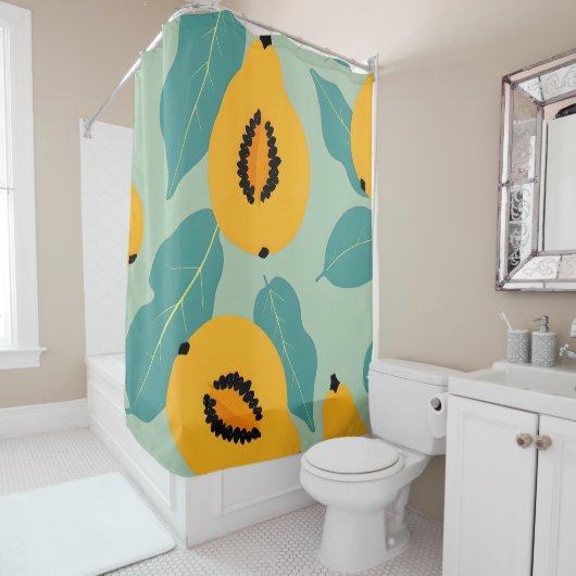 Papaja-onderzoek Douchegordijn (In situ)