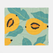 Papaja-onderzoek Fleece Deken (Voorkant (Horizontaal))