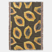 Papaja snijdt donkerbruin deken (Voorkant Verticaal)