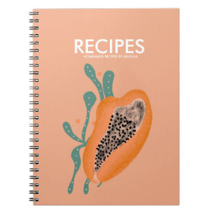 Papaja Tropisch Fruit Abstract Recept Notitieboek