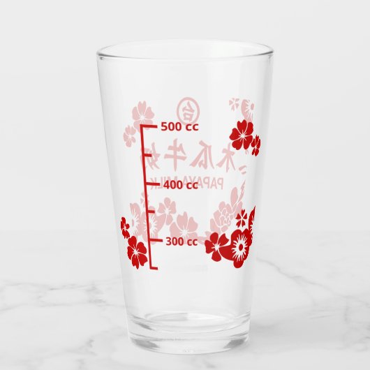 papajamelk glas (Achterkant)