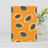 Papajaplakjes op oranje (Staand voorkant)