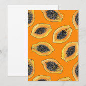 Papajaplakjes op oranje (Voorkant / Achterkant)