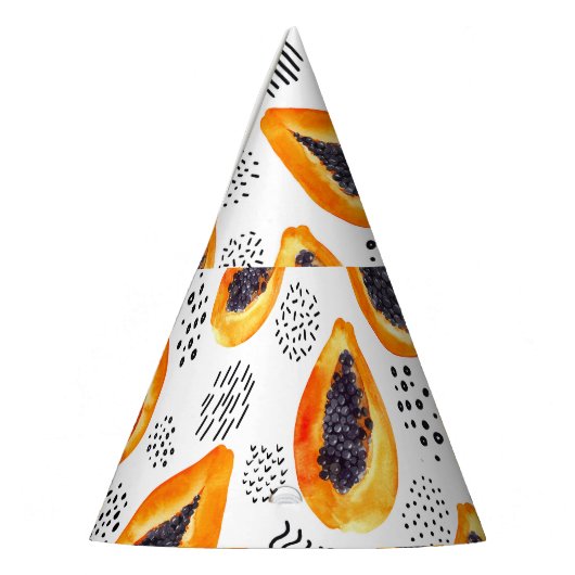 Papaja's: abstracte waterverf. feesthoedjes (Links)