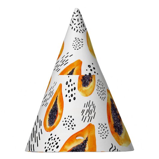 Papaja's: abstracte waterverf. feesthoedjes (Rechts)