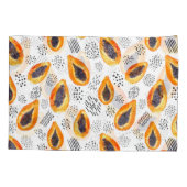 Papaja's: abstracte waterverf. kussensloop (Achterkant)