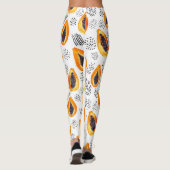 Papaja's: abstracte waterverf. leggings (Achterkant)