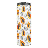 Papaja's: abstracte waterverf. thermosbeker (Achterkant)