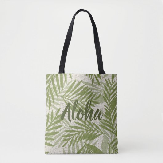 Papakolea Sandy Beach Palms Beach Bag Tote Bag (Voorkant)