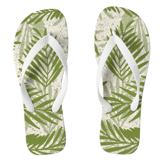 Papakolea Sandy Beach Palms Teenslippers (Voetbed)