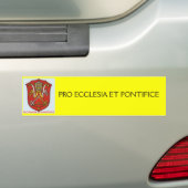 PAPAL, PRO ECCLESIA ET PONTIFICE BUMPERSTICKER (Op auto)