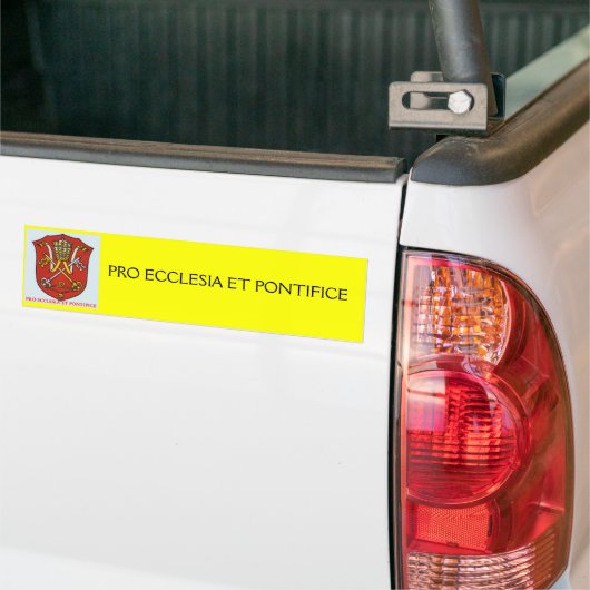 PAPAL, PRO ECCLESIA ET PONTIFICE BUMPERSTICKER (Op Truck)