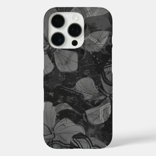 Papaloa Hibiscus Hawaiian Lava Rock schildert grij Case-Mate iPhone Case (Achterkant)