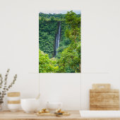 Papapaitai waterval in Oerwoud Poster (Keuken)