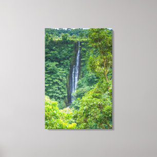 Papapapaitai-waterval in jungle canvas afdruk