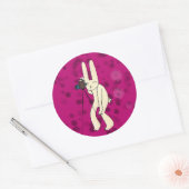 Paparazi in roze ronde sticker (Envelop)