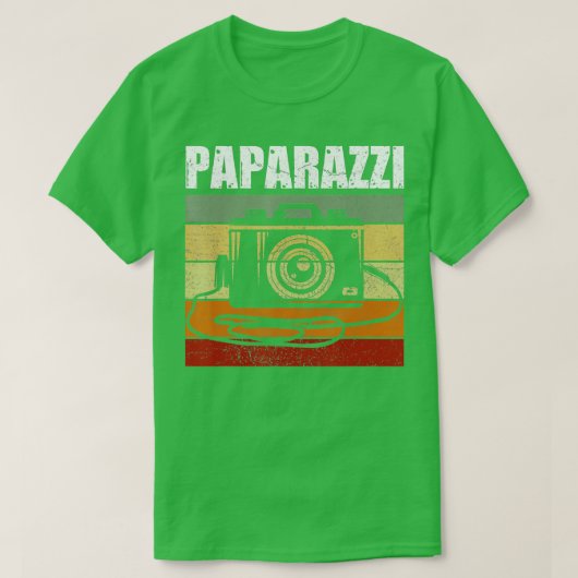 Paparazzi Camera Lover Fotograaf papa T-shirt (Design voorkant)