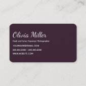 Paparazzi fotograaf visitekaartje (Achterkant)