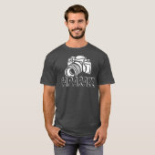 Paparazzi Funny Dad Fotografe camera T-shirt (Voorkant volledig)