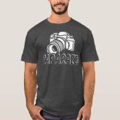 Paparazzi Funny Dad Fotografe camera T-shirt (Voorkant)