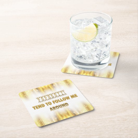 Paparazzi neigt mij wegwerpbaar Onderzetter te vol (Insitu)