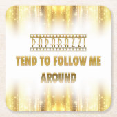 Paparazzi neigt mij wegwerpbaar Onderzetter te vol (Voorkant)