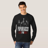 Paparazzi Work Cheerful Photography Illustration T-shirt (Voorkant volledig)