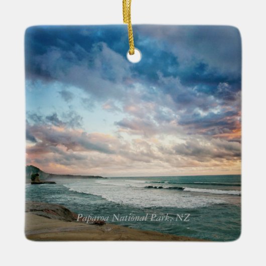 Paparoa Nationaal Park gelabeld Keramisch Ornament (Voorkant)