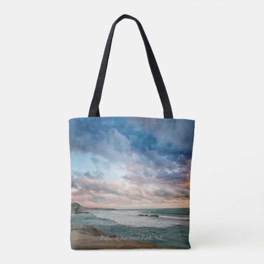 Paparoa Nationaal Park gelabeld Tote Bag (Achterkant)