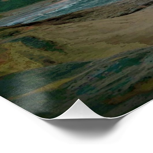 Paparoa Nationaal Park landschap Perfect Poster (Hoek)