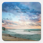 Paparoa National Park, Nieuw-Zeeland Vierkante Sticker (Voorkant)