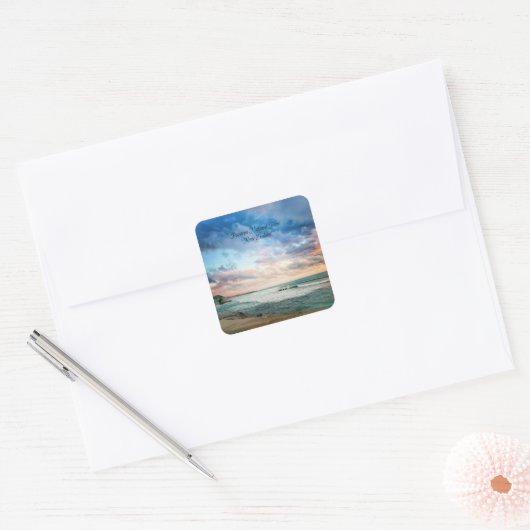 Paparoa National Park, Nieuw-Zeeland Vierkante Sticker (Envelop)