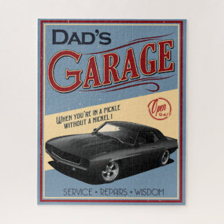 Papa's 1969 Car Garage Jigsee Puzzle Legpuzzel