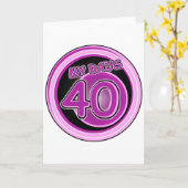 Papa's 40e b-dag van dochters kaart (Gele Bloem)