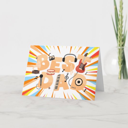 Papa's afspeellijst – Een ode aan muziek en vaders Kaart (Voorkant)