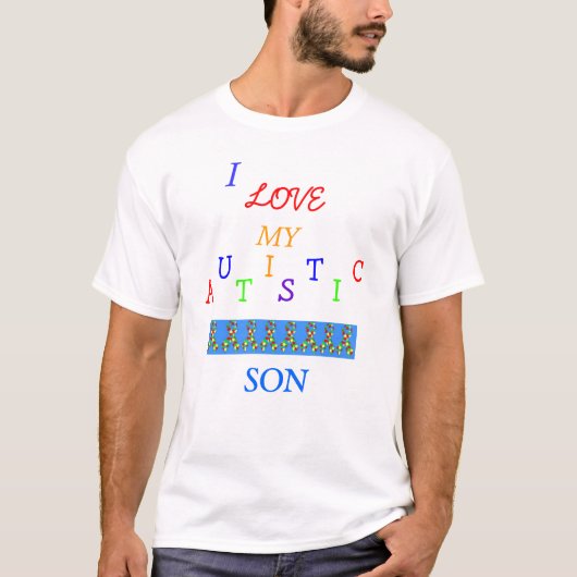 Papa's Autistic Love~Son! ~ Volwassen T-shirt (Voorkant)
