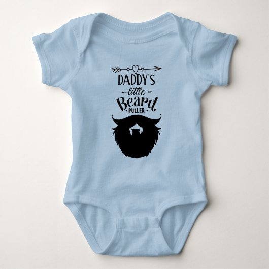 Papa's Baard Trekkertje Shirt Blauw (Voorkant)