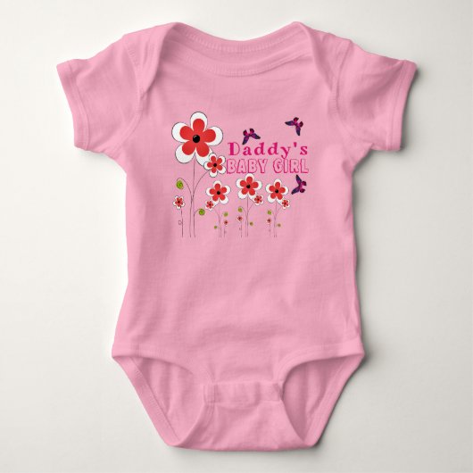Papa's baby meisje romper (Voorkant)